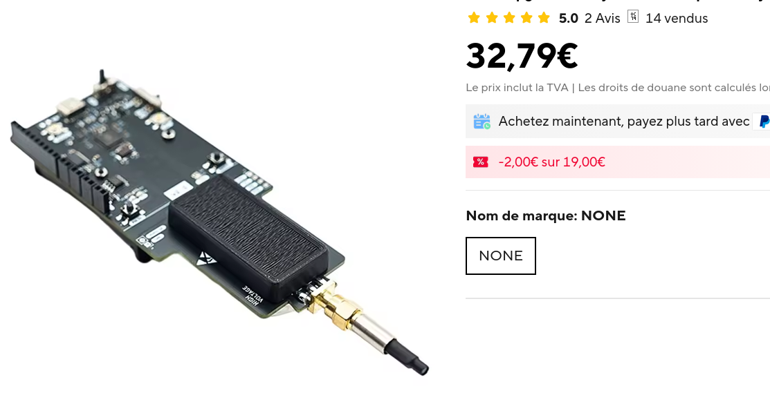AliExpress listing for FaultyCat