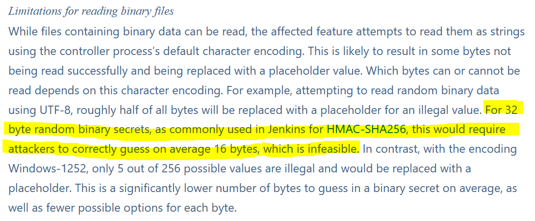 binary files advisory